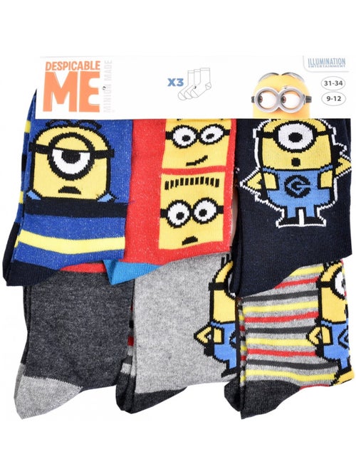 Confezione da 6 calzini bambino Licenza MOI, MOCHE ET MECHANT - Kiabi