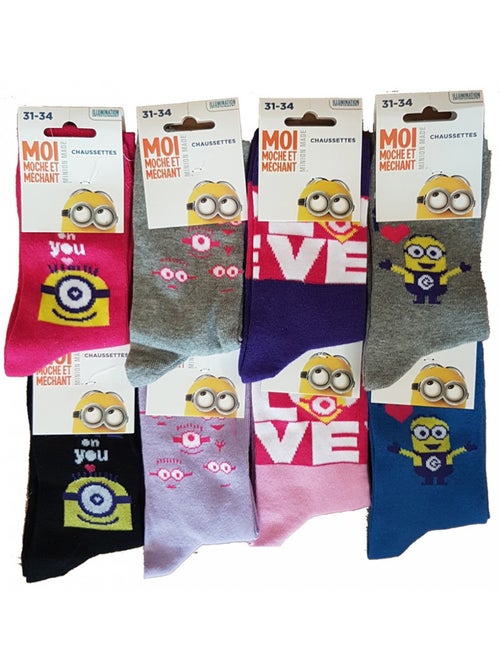 Confezione da 6 calzini bambino Licenza MOI, MOCHE ET MECHANT - Kiabi