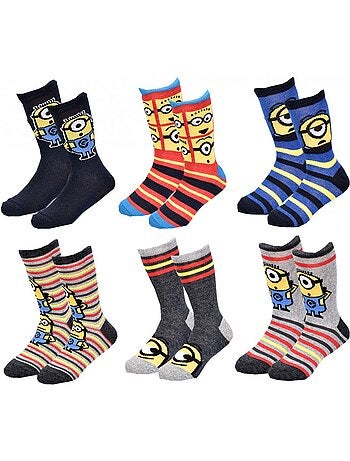 Confezione da 6 calzini bambino Licenza MOI, MOCHE ET MECHANT