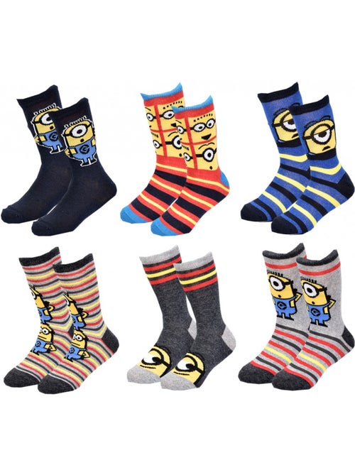 Confezione da 6 calzini bambino Licenza MOI, MOCHE ET MECHANT - Kiabi