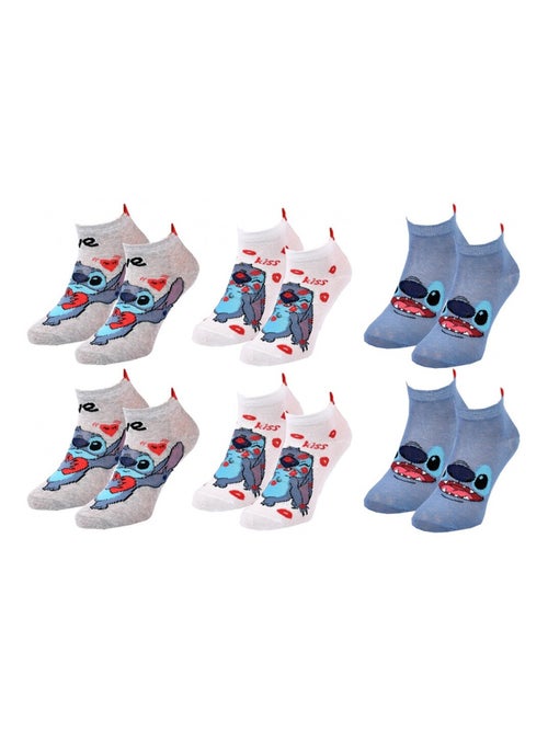 Confezione da 6 Calzini Donna LILO E STITCH - Kiabi Confezione da 6 Calzini Donna LILO E STITCH - Kiabi