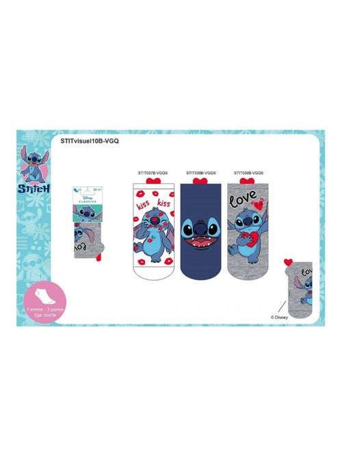 Confezione da 6 Calzini Donna LILO E STITCH - Kiabi Confezione da 6 Calzini Donna LILO E STITCH - Kiabi
