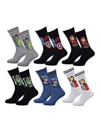 Confezione da 6 Calzini Uomo MARVEL AVENGERS