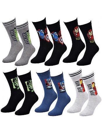Confezione da 6 Calzini Uomo MARVEL AVENGERS