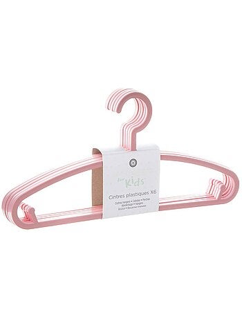 Set di 6 appendini in plastica bianca per bambini