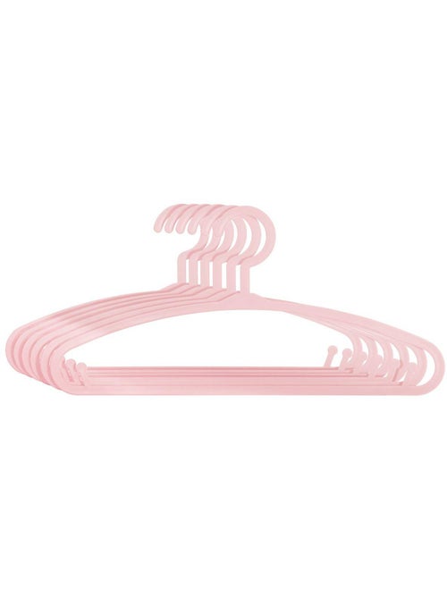 Confezione da 6 grucce di plastica rosa per bambini - Kiabi