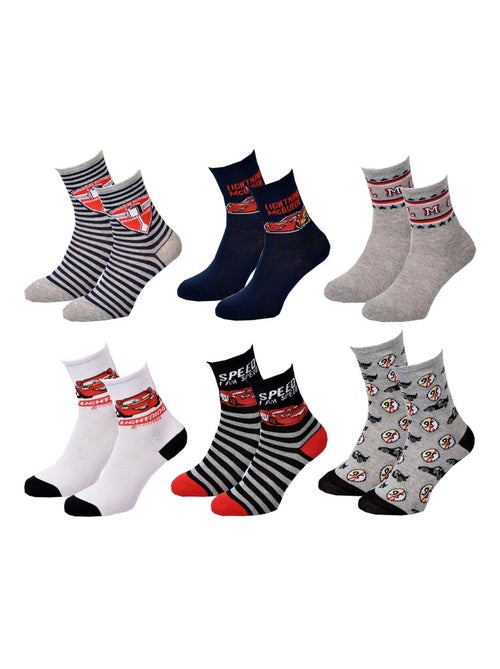 Confezione da 6 paia di calzini bambino DISNEY CARS - Kiabi