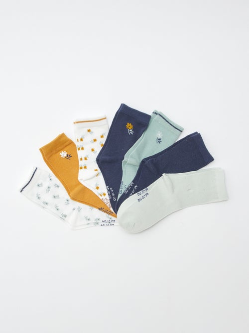 Confezione da 7 paia di calzini a mezza altezza - Kiabi