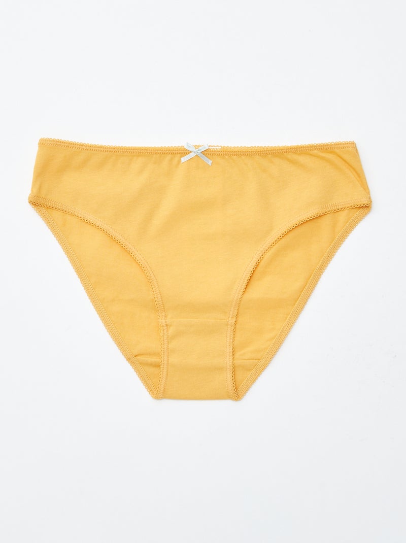 Confezione da 7 slip Giallo - Kiabi
