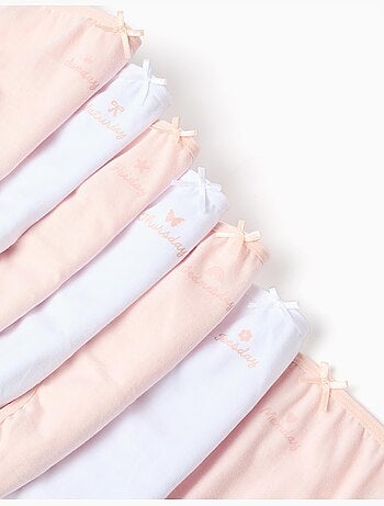Confezione da 7 slip in cotone 'giorni della settimana'