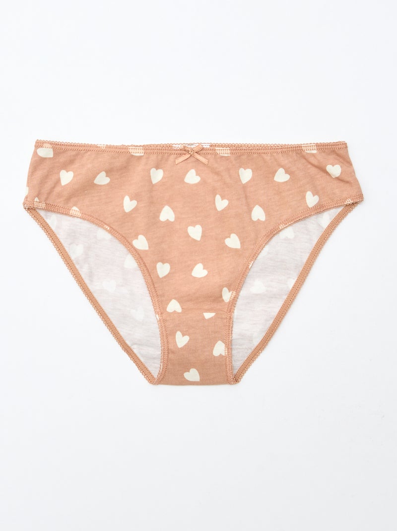 Confezione da 7 slip Marrone - Kiabi