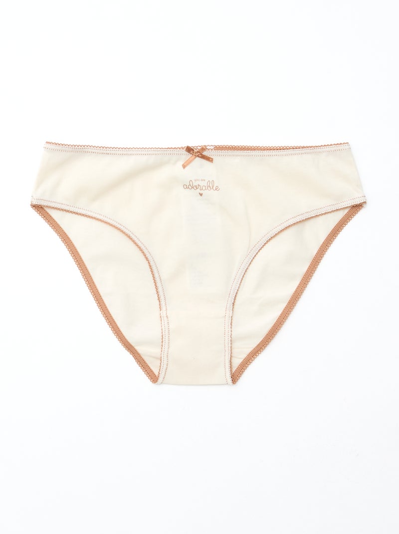 Confezione da 7 slip Marrone - Kiabi