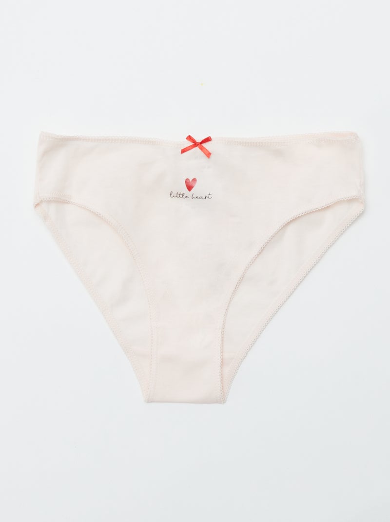 Confezione da 7 slip ROSSO - Kiabi