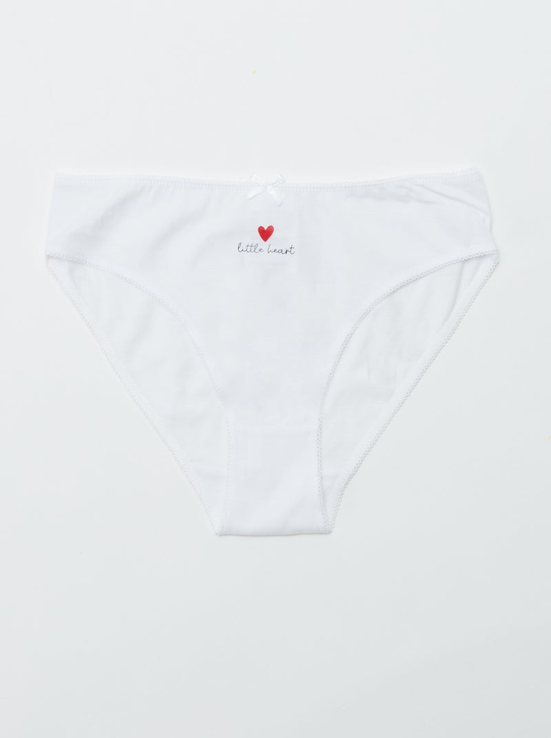 Confezione da 7 slip ROSSO - Kiabi