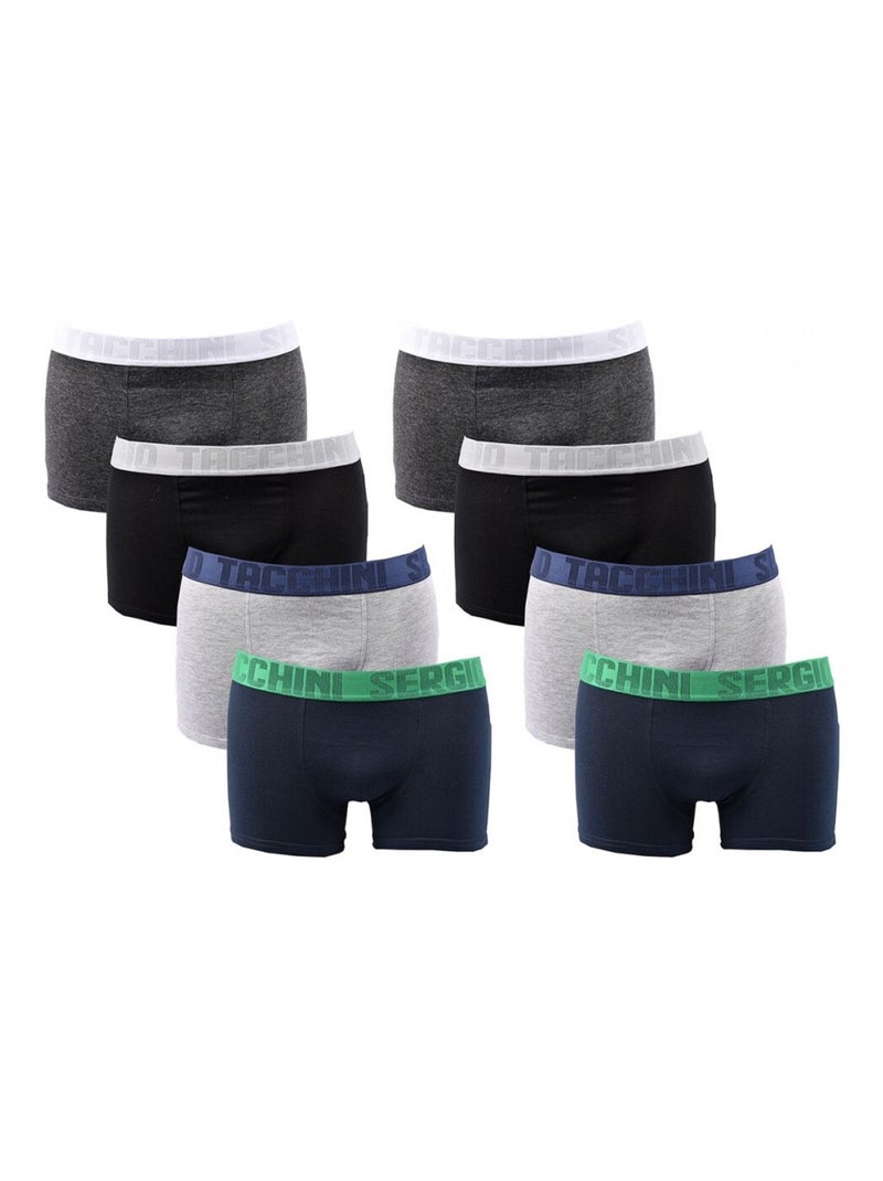 Confezione da 8 Boxer Uomo SERGIO TACCHINI Multicolore - Kiabi