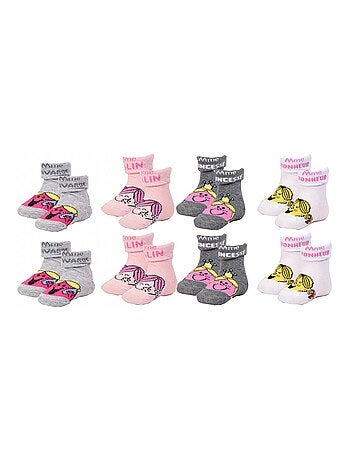 Confezione da 8 calzini bambina MONSIEUR MADAME