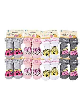 Confezione da 8 calzini bambina MONSIEUR MADAME