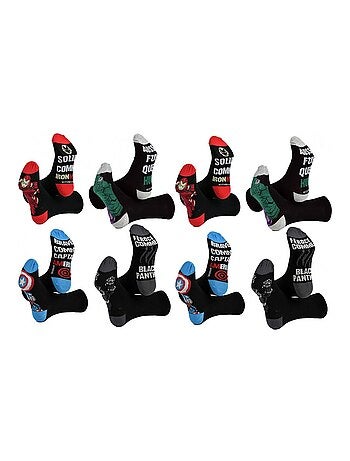 Confezione da 8 calzini uomo AVENGERS