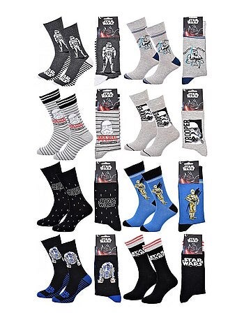 Confezione da 8 calzini uomo DISNEY STAR WARS