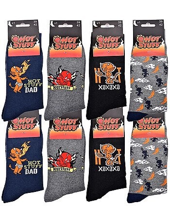 Confezione da 8 calzini uomo HOT STUFF