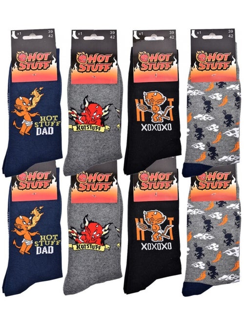 Confezione da 8 calzini uomo HOT STUFF - Kiabi Confezione da 8 calzini uomo HOT STUFF - Kiabi