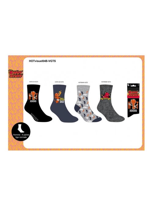 Confezione da 8 calzini uomo HOT STUFF - Kiabi Confezione da 8 calzini uomo HOT STUFF - Kiabi