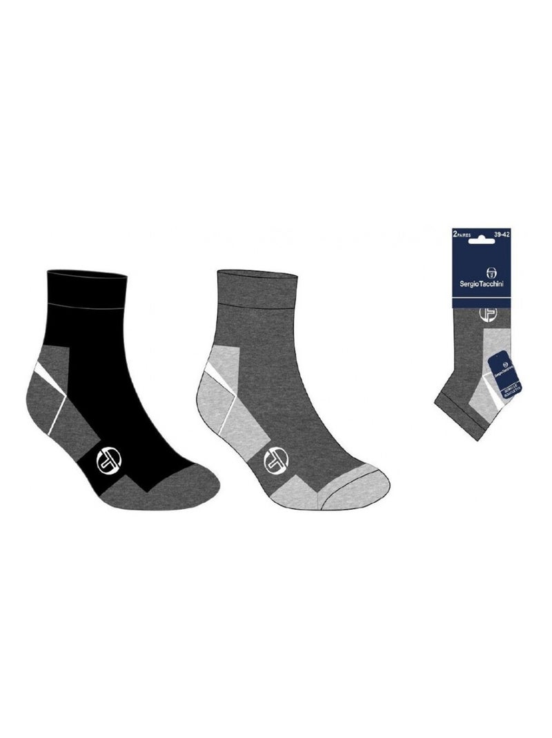 Confezione da 8 Calzini Uomo Quarter SERGIO TACCHINI Multicolore - Kiabi