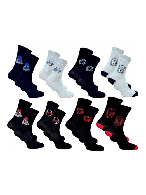 Confezione da 8 calzini uomo SPIDERMAN - Kiabi Confezione da 8 calzini uomo SPIDERMAN - Kiabi