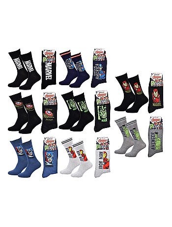 Confezione da 8 Paia Calzini Uomo MARVEL AVENGERS