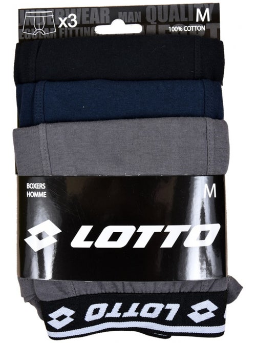 Confezione da 9 Boxer Uomo 100% Cotone LOTTO - Kiabi Confezione da 9 Boxer Uomo 100% Cotone LOTTO - Kiabi