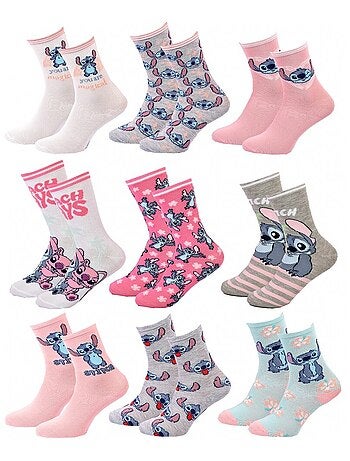 Confezione da 9 Calzini Bambina DISNEY LILO E STITCH