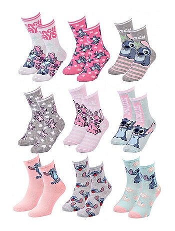 Confezione da 9 Calzini Bambina DISNEY LILO E STITCH