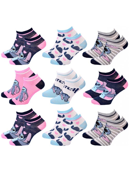 Confezione da 9 Calzini Bambina DISNEY LILO E STITCH - Kiabi Confezione da 9 Calzini Bambina DISNEY LILO E STITCH - Kiabi