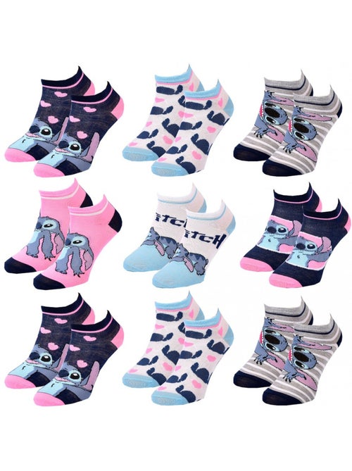 Confezione da 9 Calzini Bambina DISNEY LILO E STITCH - Kiabi Confezione da 9 Calzini Bambina DISNEY LILO E STITCH - Kiabi