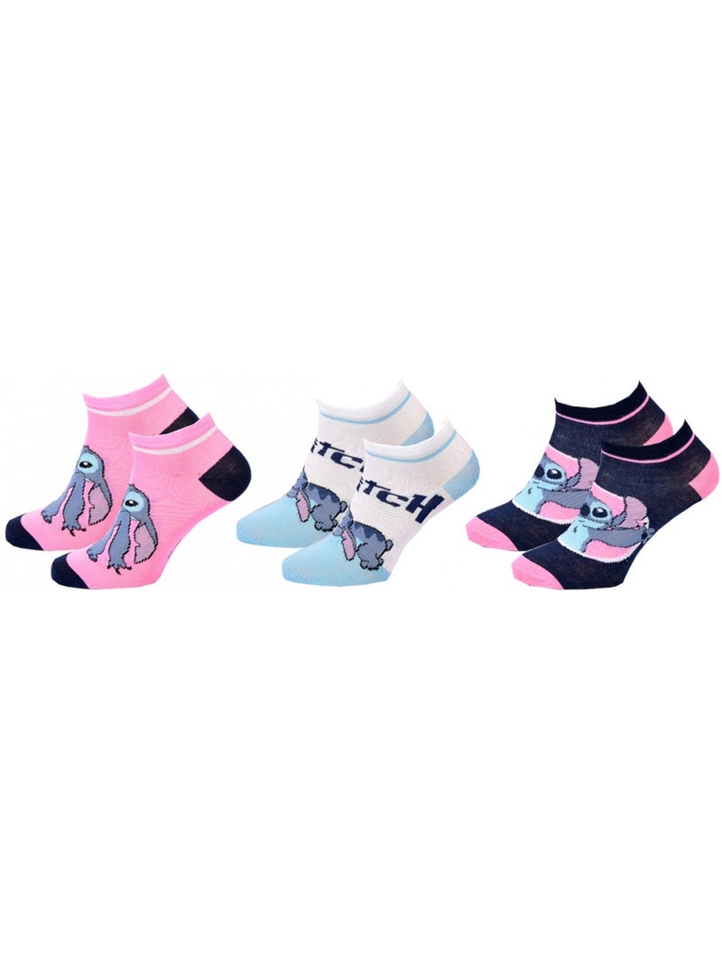 Confezione da 9 Calzini Bambina DISNEY LILO E STITCH Blu Multicolore Bianco - Kiabi
