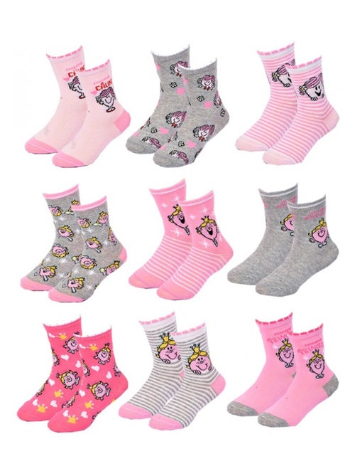 Confezione da 9 calzini bambina MONSIEUR MADAME - Kiabi Confezione da 9 calzini bambina MONSIEUR MADAME - Kiabi