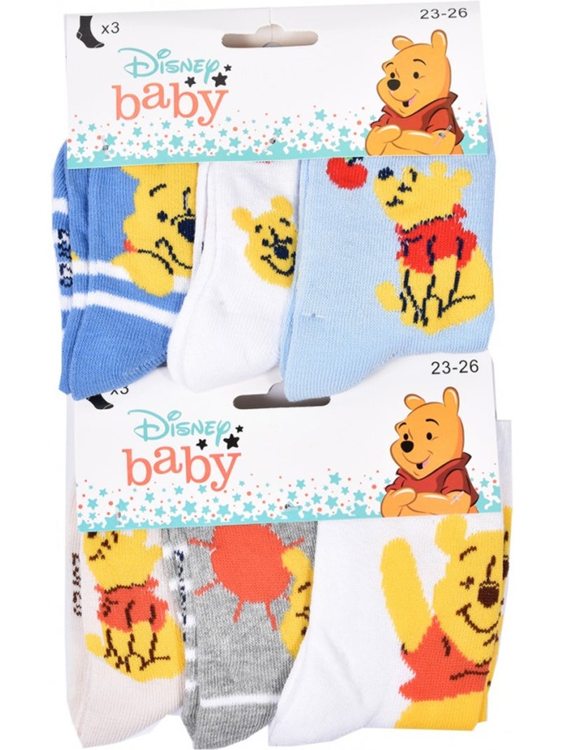 Confezione da 9 Calzini Bambino DISNEY CLASSIC Grigio grigio antracite bianco - Kiabi