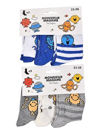 Confezione da 9 calzini bambino MONSIEUR MADAME