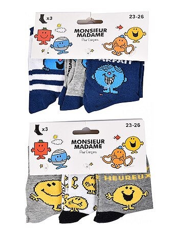 Confezione da 9 calzini bambino MONSIEUR MADAME