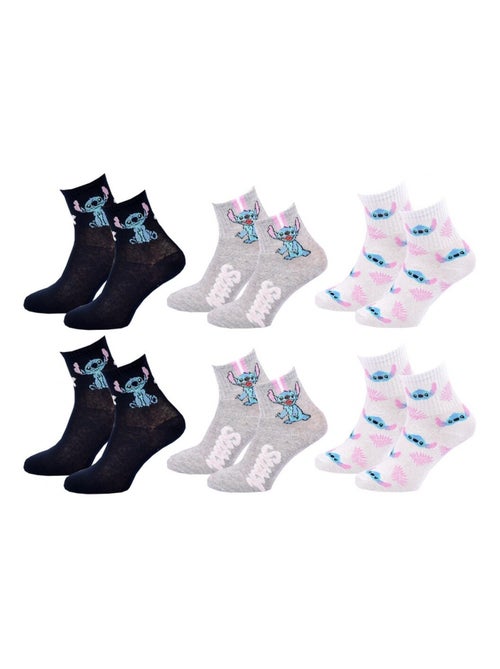 Confezione da 9 calzini donna LILO E STITCH - Kiabi Confezione da 9 calzini donna LILO E STITCH - Kiabi