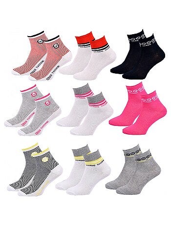 Confezione da 9 calzini donna QUARTER SERGIO TACCHINI