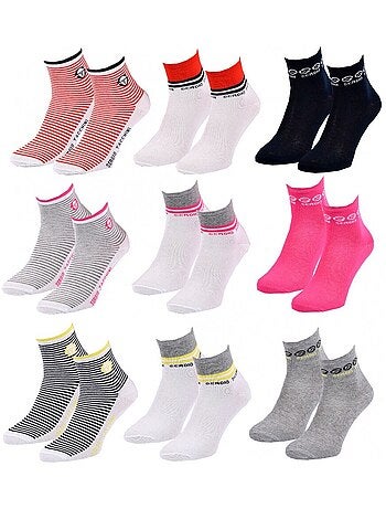 Confezione da 9 calzini donna QUARTER SERGIO TACCHINI