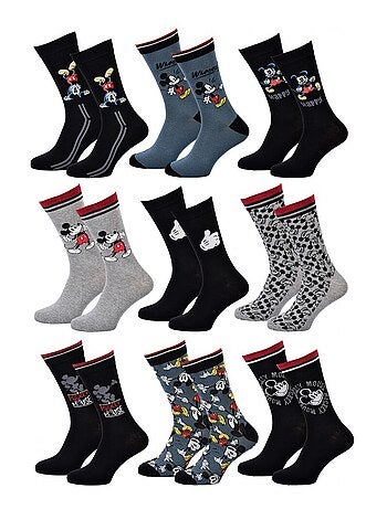 Confezione da 9 calzini uomo DISNEY MICKEY MOUSE