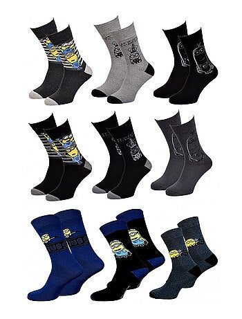 Confezione da 9 Calzini Uomo LES MINIONS