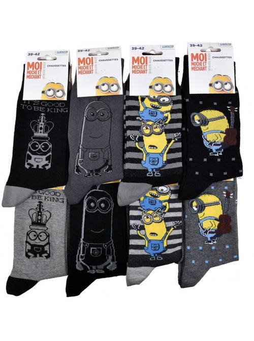 Confezione da 9 Calzini Uomo LES MINIONS - Kiabi Confezione da 9 Calzini Uomo LES MINIONS - Kiabi