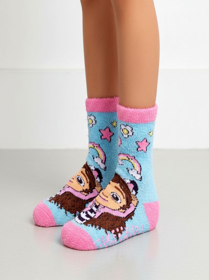 Confezione da Calzini Antiscivolo Bambina GABBY'S (Confezione da 4) Blu Rosa - Kiabi
