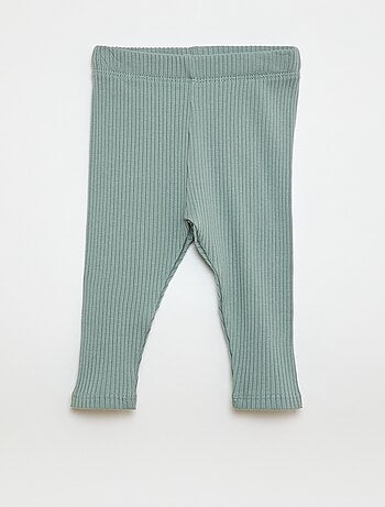 Confezione di 2 leggings a coste