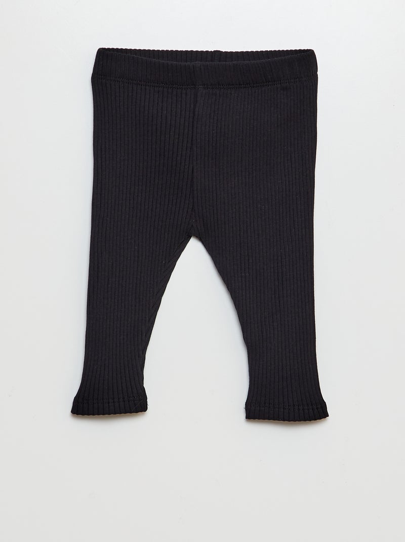 Confezione di 2 leggings a coste BLU - Kiabi