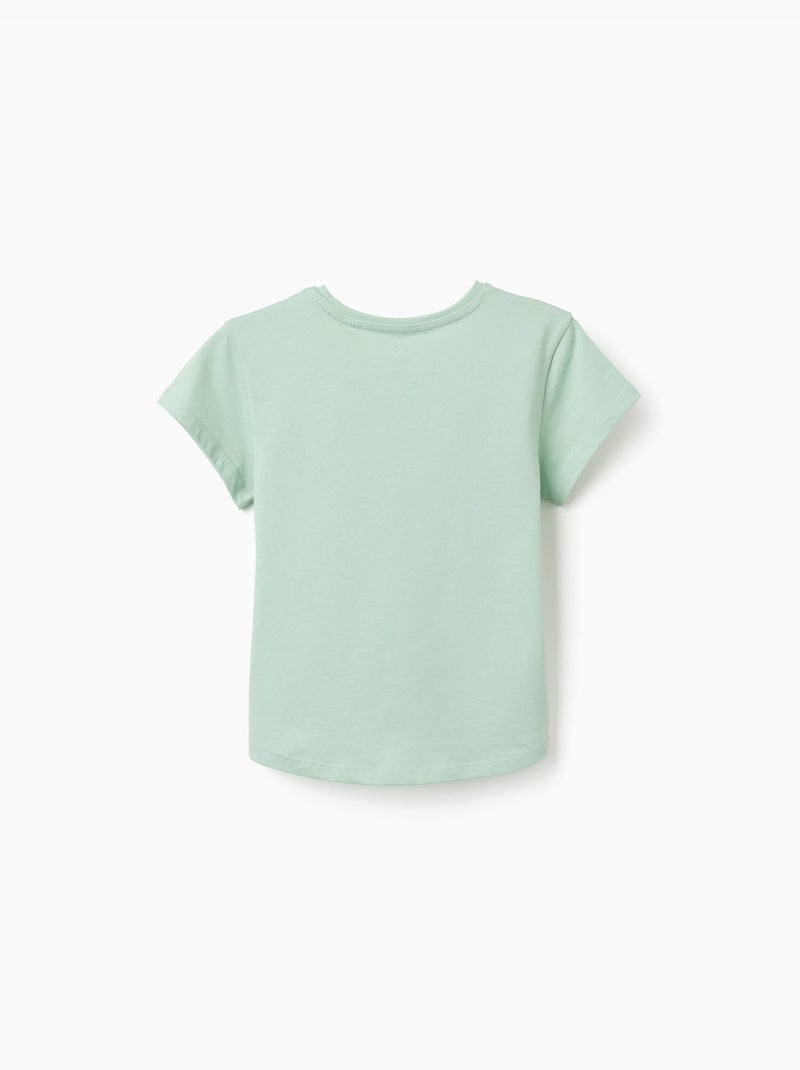 Confezione di 2 magliette in cotone con stampe floreali Verde chiaro - Kiabi