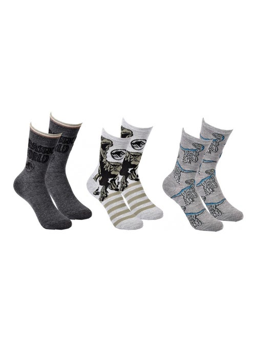Confezione di 3 Calzini Bambino JURASSIC WORLD - Kiabi Confezione di 3 Calzini Bambino JURASSIC WORLD - Kiabi